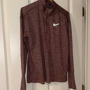 Nike women's Maroon Quarter-Zip Jacket
